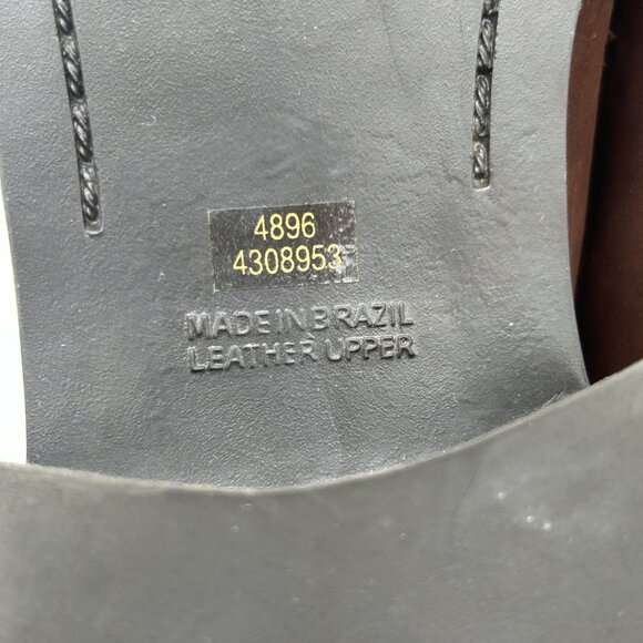 VTG DIBA Womens 9.5 Brown Lace Up Oxford Nubuck Style Upper 1.25 Inch Heel Shoes - Picture 11 of 12